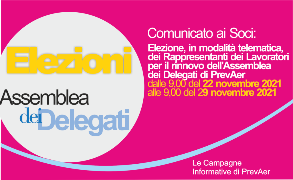 locandina elezioni assemblea delegati prevaer