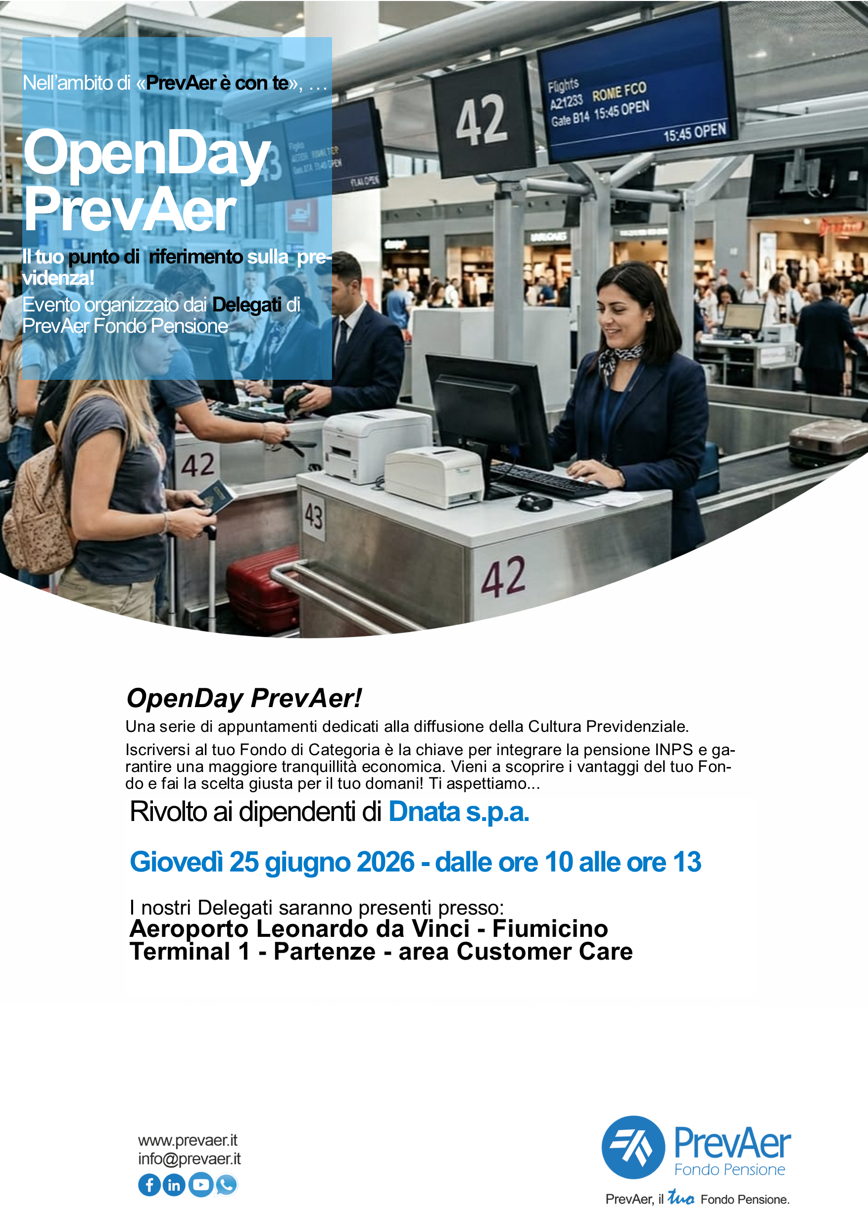 locandina informativa open day dnata